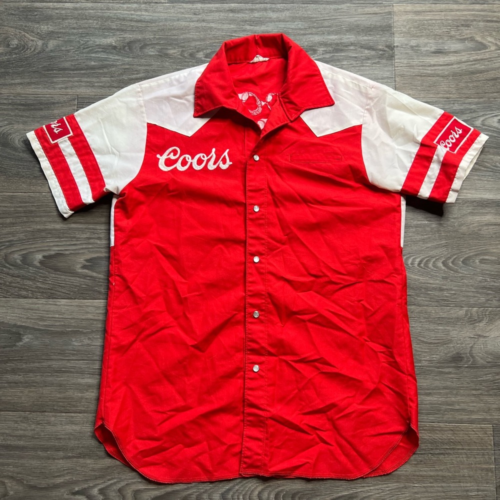 1970s Coors Chain stitch peral snap